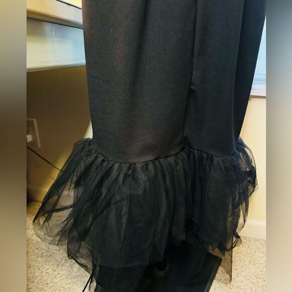 Shein Black Dress NWT size XL, tule around the bottom - Picture 10 of 11